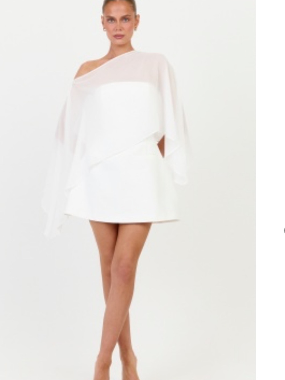 Sheer white Shawl (SHAWL ONLY)